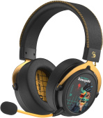 Наушники с микрофоном A4Tech Bloody MR595 Renegade черный/рисунок мониторные BT/Radio оголовье (MR595) от магазина РЭССИ