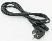 Кабель 469 IEC C5 (3-pin) Евровилка угловой 1.8м черный от магазина РЭССИ