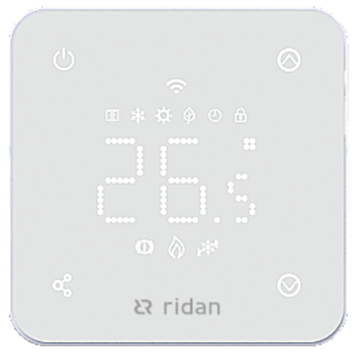 Термостат комнатный сенсорный встраиваемый RSmart -FW с Wi-Fi подключением белый от магазина РЭССИ