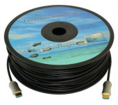 Кабель аудио-видео Fiber Optic HDMI (m)/HDMI (m) 35м. Позолоченные контакты черный от магазина РЭССИ