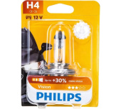Автолампа PHILIPS H4 60 55 P43t-38+30% 12V 110 12342PRB1 от магазина РЭССИ