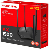 Роутер беспроводной Mercusys MR60X AX1500 10/100/1000BASE-TX черный от магазина РЭССИ