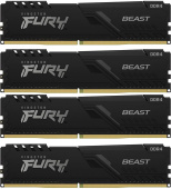 Память DDR4 4x32GB 3200MHz Kingston KF432C16BBK4/128 Fury Beast Black RTL Gaming PC4-25600 CL16 DIMM 288-pin 1.35В dual rank с радиатором Ret от магазина РЭССИ