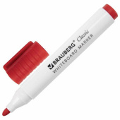 Маркер для белой доски BRAUBERG Classic стираемый красный 3 мм с клипом 152114 от магазина РЭССИ
