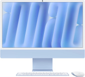 Моноблок Apple iMac A3137 24" 4.5K M4 10 core (4) 16Gb SSD512Gb 10 core GPU macOS WiFi BT 143W клавиатура мышь Cam синий 4480x2520 от магазина РЭССИ