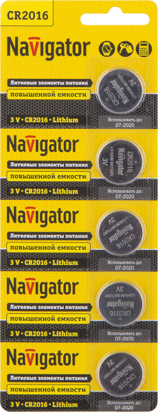 Батарейка NBT-CR2016-BP5 от магазина РЭССИ