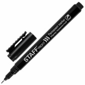Перманентный маркер STAFF Profit PM-105 черный тонкий металлический наконечник 0.5 мм 152170 от магазина РЭССИ