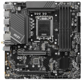 Материнская плата MSI PRO B760M-A WIFI Soc-1700 Intel B760 4xDDR5 mATX AC`97 8ch(7.1) 2.5Gg+HDMI+DP от магазина РЭССИ