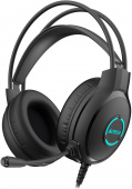Наушники с микрофоном A4Tech Fstyler FH300U черный 2м мониторные USB оголовье (FH300U BLACK) от магазина РЭССИ