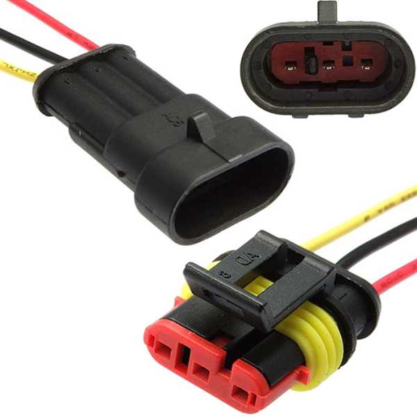 SuperSeal 1.5, 3PIN MF (18AWG 20cm) от магазина РЭССИ