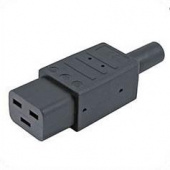 Вилка Hyperline CON-IEC320C19 (упак.:1шт) 1м черный от магазина РЭССИ