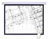 Экран Cactus 180x180см Motoscreen CS-PSM-180x180 1:1 настенно-потолочный рулонный (моторизованный привод) от магазина РЭССИ