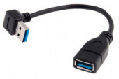 Переходник USB 3.0 A(m) угловой USB 3.0 A(f) 0.33м от магазина РЭССИ