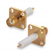 Разъем SMA-7814-16 SMA(female) приборный фланец GSA-1110, диэлектрик 16 мм от магазина РЭССИ