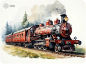 Коврик для мыши Cactus Locomotive 400x300x3мм (CS-MP-PRO17XL) от магазина РЭССИ