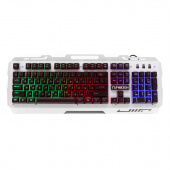 Клавиатура игровая Гарнизон GK-340GL металл подсветка RAINBOW USBчерн/серантифантом кл-шикаб 1.5м от магазина РЭССИ