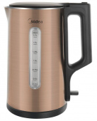 Чайник электрический Midea MK-8079 1.7л. 2200Вт бронзовый (корпус: нержавеющая сталь) от магазина РЭССИ