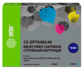 Картридж струйный Cactus CS-EPT04B240 T04B2 голубой (54мл) для Epson WorkForce Pro WF-C8190, WF-C8690 от магазина РЭССИ
