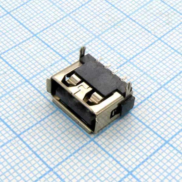 USB 4AFR SMD розетка на плату от магазина РЭССИ
