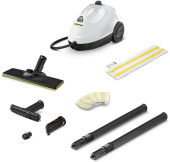 Пароочиститель напольный Karcher SC 2 1500Вт белый/черный от магазина РЭССИ