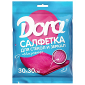 Салфетка из микрофибры Dora для стёкол и зеркал 30x30см 2001-007 от магазина РЭССИ