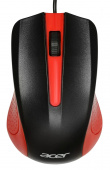 Мышь Acer OMW012 черный/красный оптическая (1200dpi) USB (3but) от магазина РЭССИ