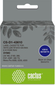 Картридж ленточный Cactus CS-D1-43610 43610 черный/прозрачный для Dymo LM 160, 210D, 280, PnP, 420P, 500 TS; Rhino Pro 6000, 5200, 4200 от магазина РЭССИ