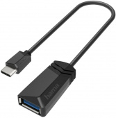 Адаптер Hama H-200312 00200312 USB Type-C (m) USB A(f) черный от магазина РЭССИ
