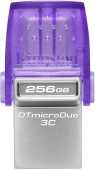 Флеш Диск Kingston 256Gb DataTraveler microDuo 3C DTDUO3CG3/256GB USB3.0 фиолетовый от магазина РЭССИ