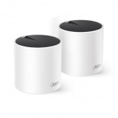 Бесшовный Mesh роутер TP-Link Deco X55 (DECO X55(2-PACK)) AX3000 10/100/1000BASE-TX белый (упак.:1шт) от магазина РЭССИ
