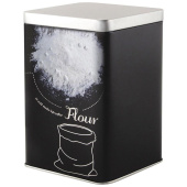 Банка с крышкой Mallony металлическая квадратная объем 1000 мл дизайн Мука 008513 от магазина РЭССИ