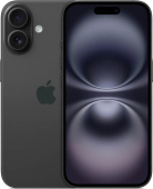 Смартфон Apple A3288 iPhone 16 256Gb черный моноблок 3G 4G 2Sim 6.1" 1179x2556 iOS 18 48Mpix 802.11 a/b/g/n/ac/ax/be NFC GPS Protect от магазина РЭССИ