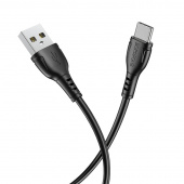 Кабель Borofone BX51 Type-C-Lightning (m) 1.0м 2.4A силикон черный от магазина РЭССИ