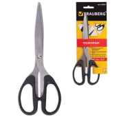 Ножницы BRAUBERG Classic 210 мм чёрные 2-х сторонняя заточка 230935 от магазина РЭССИ