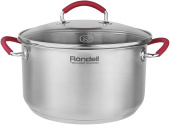 Кастрюля Rondell Sorge RDS-1221 5.1л. d=24см (с крышкой) стальной от магазина РЭССИ
