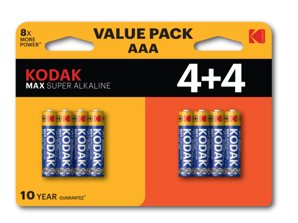 Батарейка LR03 4+4BL MAX SUPER Alkaline AAA от магазина РЭССИ