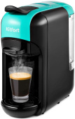 Кофемашина Kitfort КТ-7105-3 1450Вт черный/бирюзовый от магазина РЭССИ