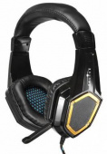 Наушники с микрофоном Оклик HS-L310G Guardian черный/золотистый 1.5м мониторные оголовье (359483) от магазина РЭССИ