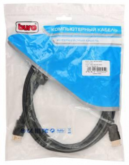 Кабель аудио-видео Buro HDMI 1.4 HDMI (m)/HDMI (m) 3м. феррит.кольца черный (HDMI-19M/19M-3M-MG) от магазина РЭССИ