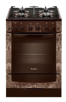 Плита Газовая Gefest ПГ 6500-02 0314 коричневый (без крышки) реш.чугун от магазина РЭССИ