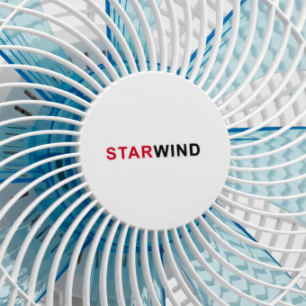 Вентилятор настольный/напольный Starwind SAF1231 50Вт скоростей:4 белый от магазина РЭССИ