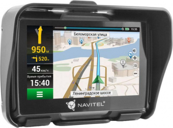 Навигатор Автомобильный GPS Navitel G550 Moto 4.3" 480x272 8Gb microSD черный Navitel от магазина РЭССИ