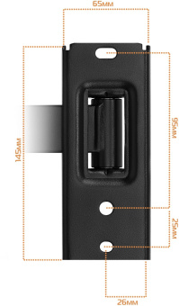 Кронштейн для телевизора Buro MF1 черный 13"-60" макс.25кг настенный поворот и наклон от магазина РЭССИ
