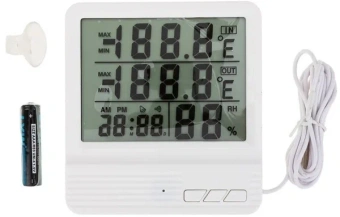 Термометр с гигрометром CX-301A (комната/улица)  от магазина РЭССИ