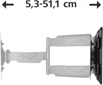 Кронштейн для телевизора Hama H-118665 черный 10"-48" макс.25кг настенный поворот и наклон от магазина РЭССИ