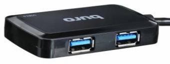 Разветвитель USB 3.0 Buro BU-HUB4-U3.0-S 4порт. черный от магазина РЭССИ