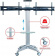 Подставка для телевизора Arm Media PT-STAND-15 серебристый 26"-55" макс.120кг напольный наклон от магазина РЭССИ