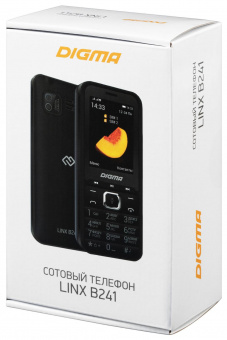Мобильный телефон Digma LINX B241 32Mb темно-синий моноблок 2Sim 2.44" 240x320 0.08Mpix GSM900/1800 FM microSD max16Gb от магазина РЭССИ