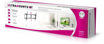 Кронштейн для телевизора Ultramounts UM840T черный 43"-90" макс.70кг настенный наклон от магазина РЭССИ