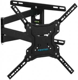 Кронштейн для телевизора Kromax DIX-19 черный 22"-65" макс.45кг настенный поворотно-выдвижной и наклонный от магазина РЭССИ